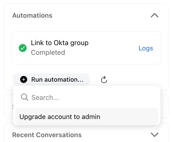 Run Custom Automations for Your Conversations