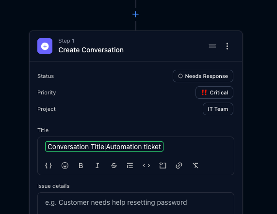 Create Conversation, AI Responses