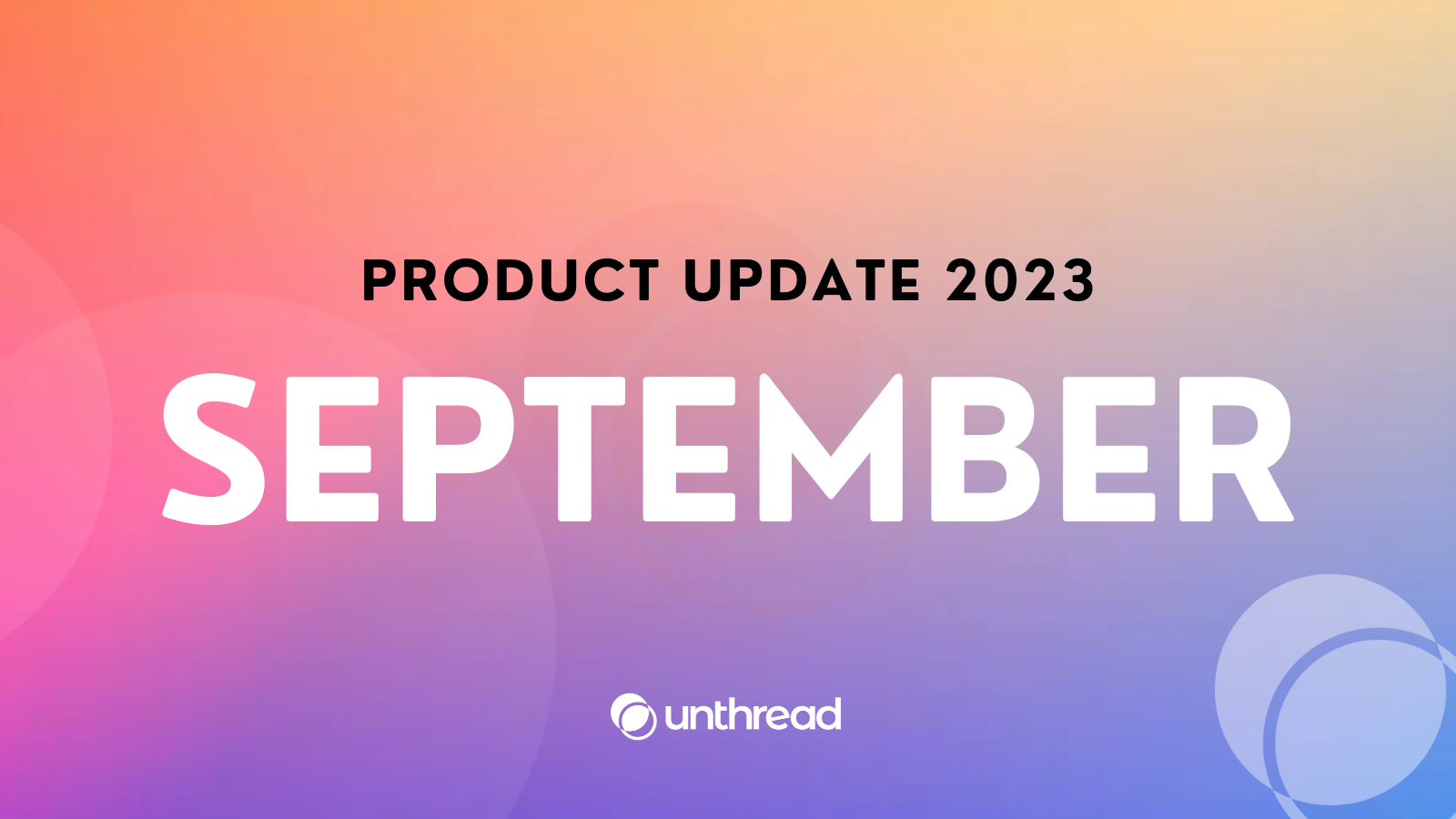 September Product Update