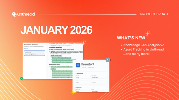 What’s New at Unthread to Kick Off 2026